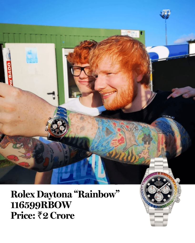 Ed Sheeran’s Choice Of Luxury Shop Replica Rolex Watches